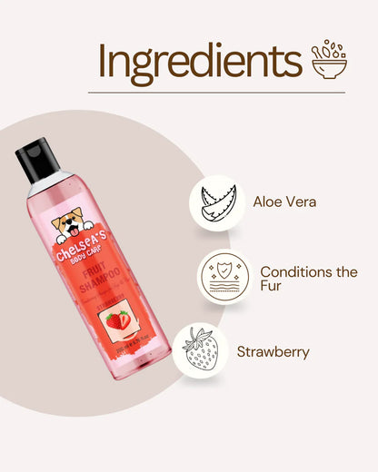 Chelsea's Shampoo Set Of 3 || Orange, Strawberry, Green Apple Fruit Shampoo - 200ml each