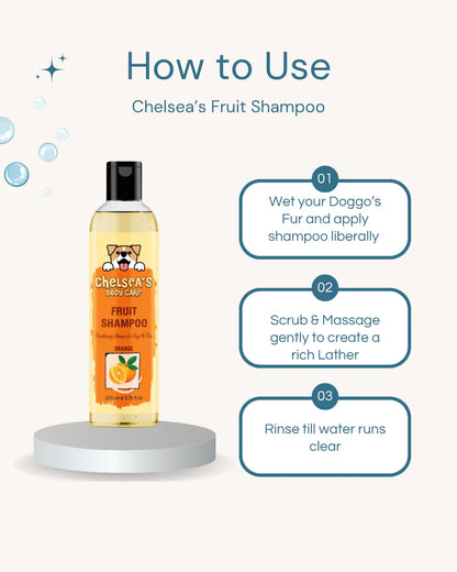 Orange & Strawberry Shampoo Combo for Dogs & Cats | |  200ml x 2