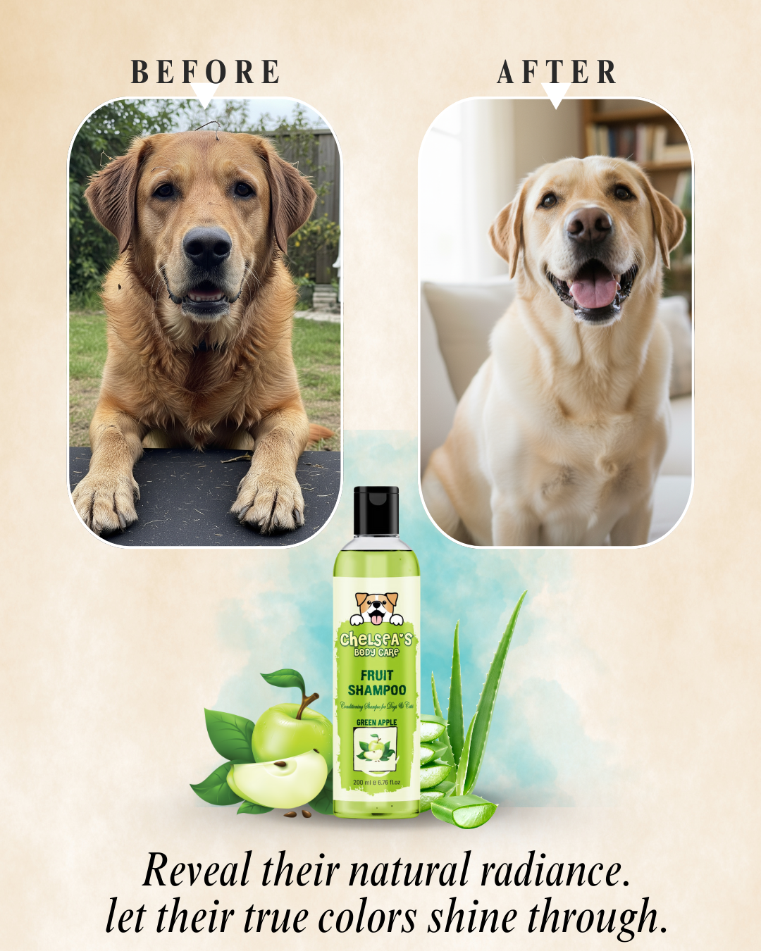Dog Green Apple Shampoo - 200 ml