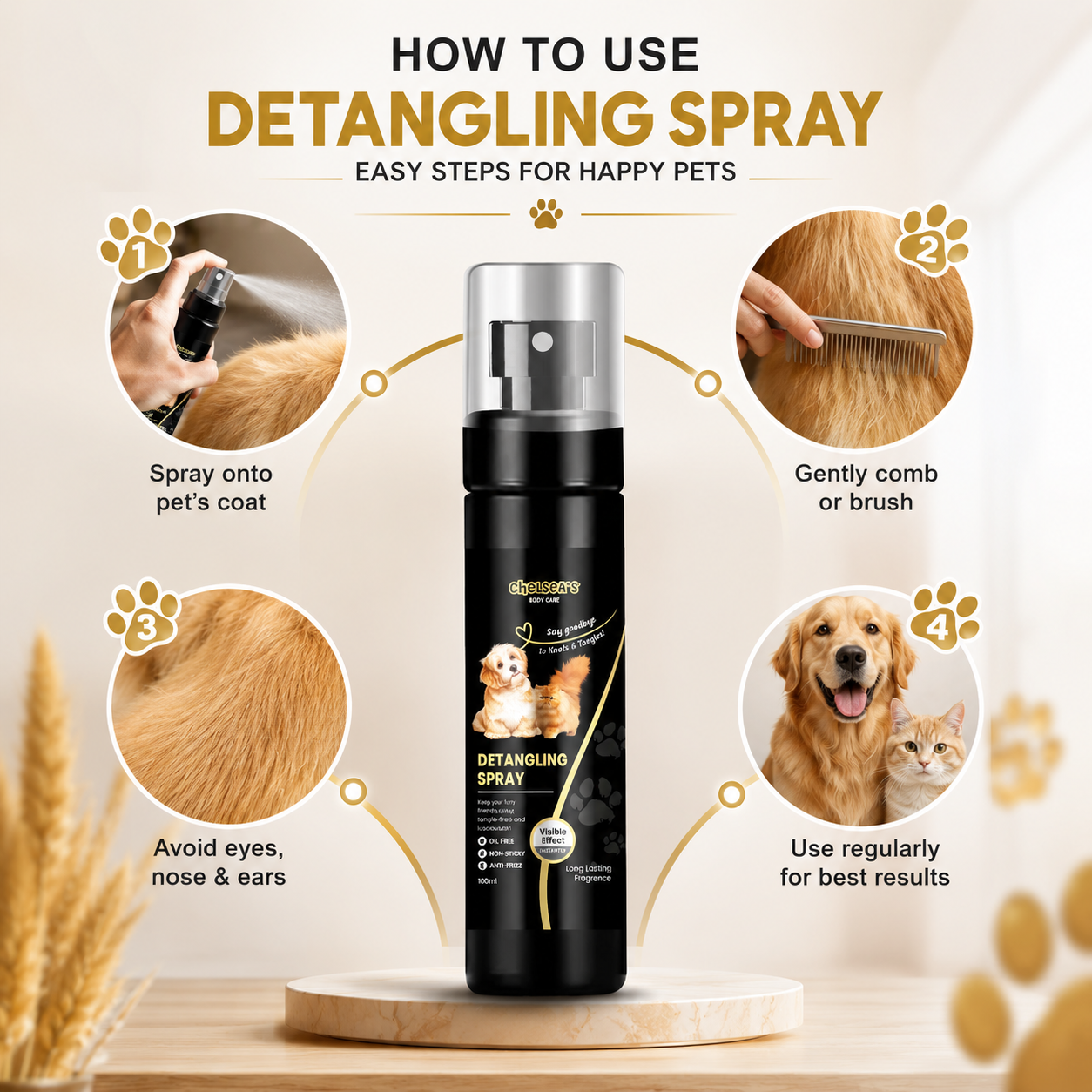 Pet Detangling Spray