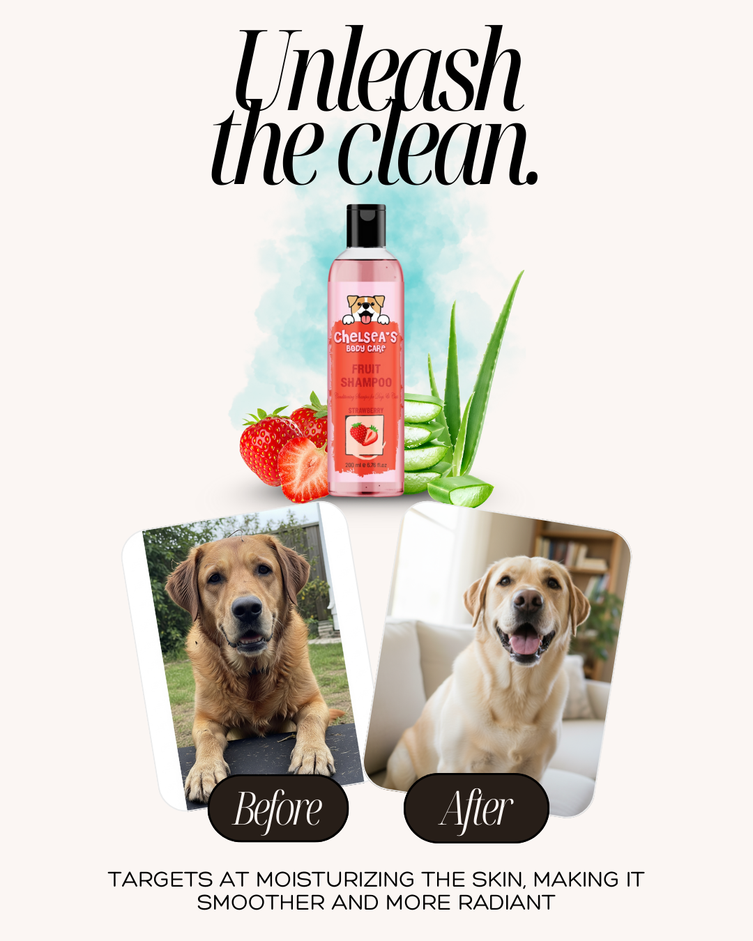 Dog Strawberry Shampoo - 200 ml