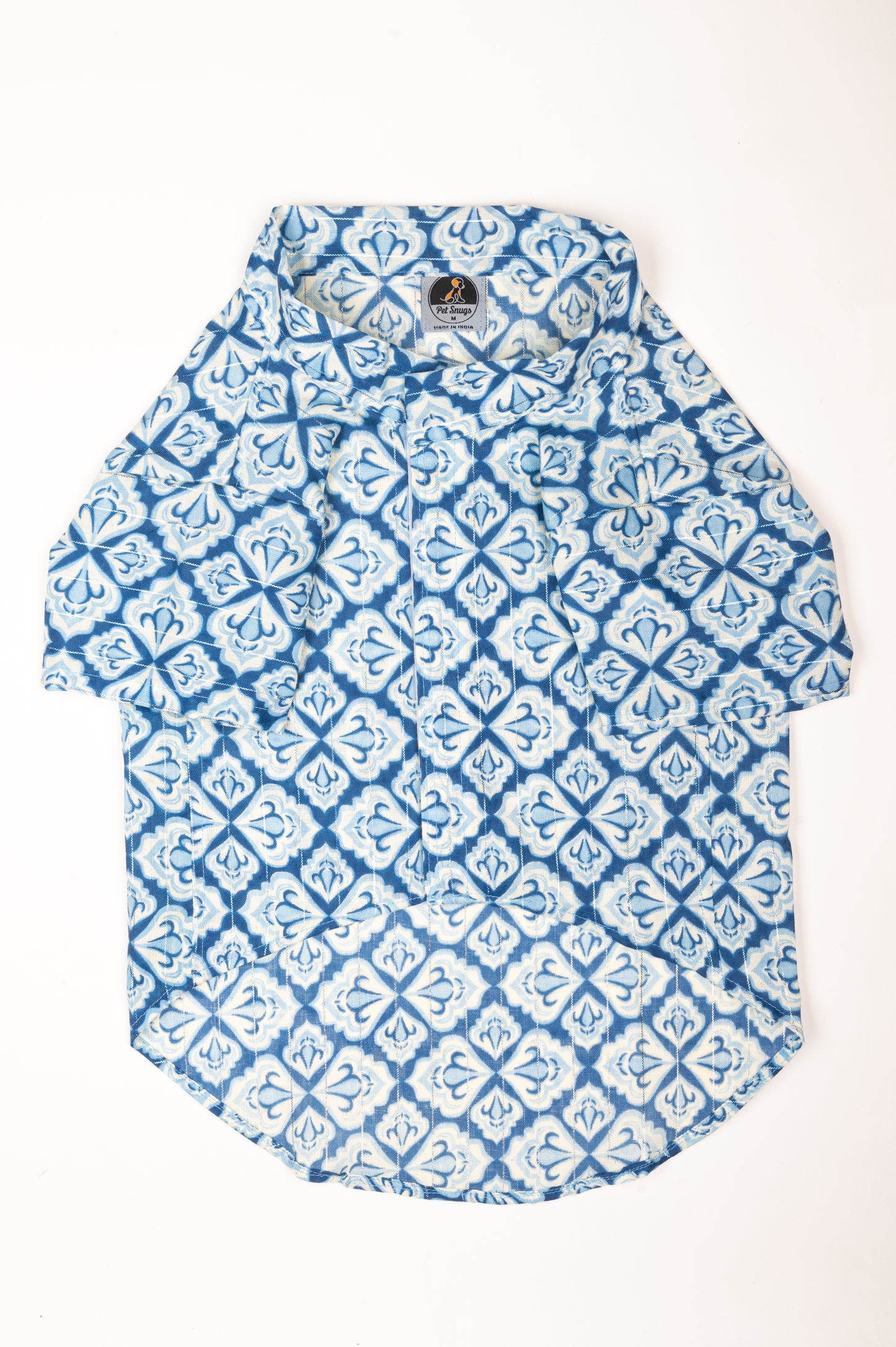 Traditional Blue Printed Kurta for Dogs