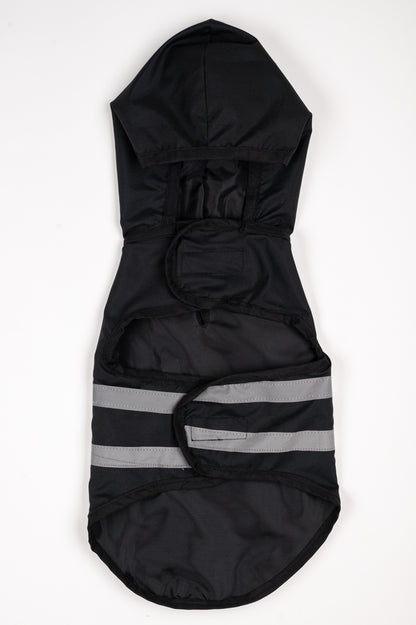 Black Reflective Raincoat for cats