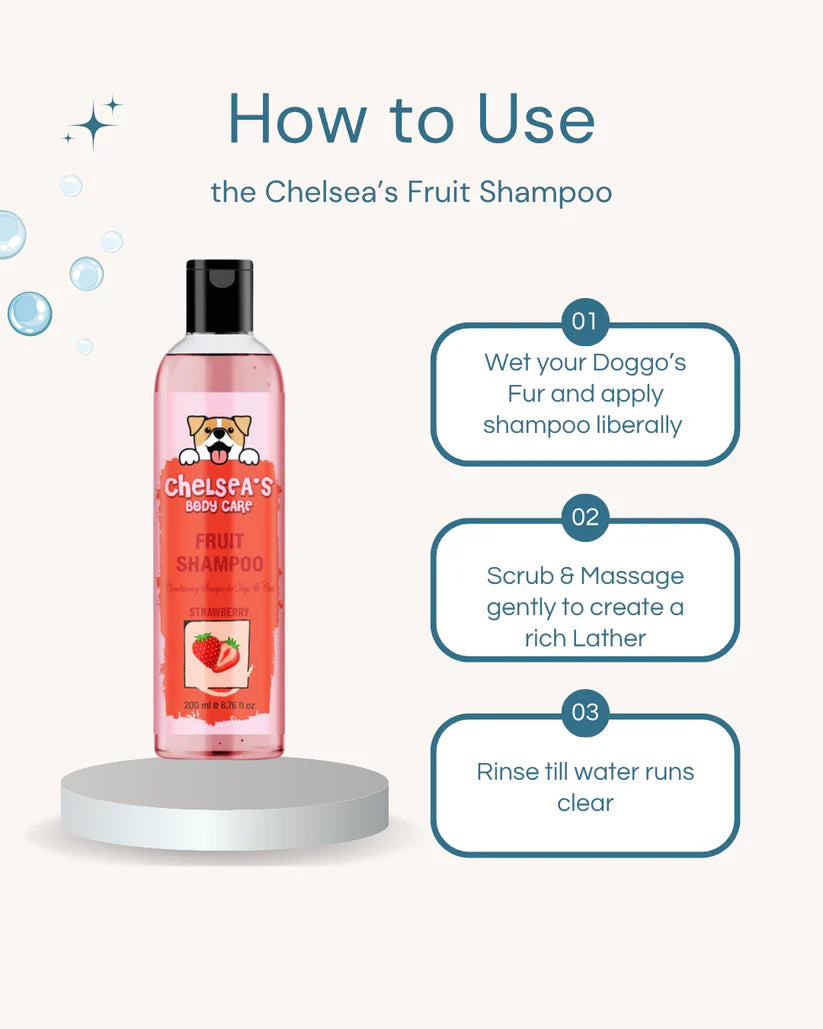 Pet Shampoo Combo – Strawberry & Green Apple – 2 x 200ml